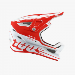 100 PROCENT MTB KASK ROWEROWY MODEL STATUS TOPENGA RED/WHITE KOLOR BIAŁY/CZERWONY ROZMIAR M (57-58CM)