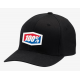 100 PROCENT X-FIT FLEXFIT HAT BLACK - CZAPKA Z DASZKIEM MODEL OFFICIAL X-FIT BLACK KOLOR CZARNY ROZMIAR L/XL