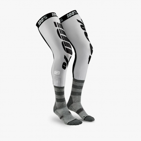 100 PROCENT SKARPETY WYSOKIE POD ORTEZY REV MX KNEE BRACE GREY KOLOR SZARY/CZARNY ROZMIAR S/M