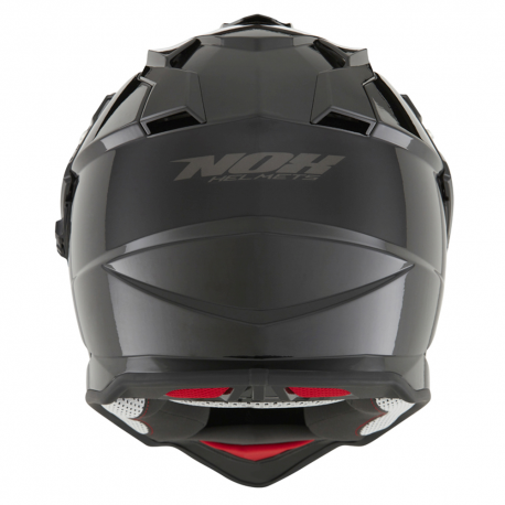 NOX KASK OFFROAD / TRAIL DUOSPORT (DUAL) N312 SOLID Z SZYBKĄ I BLENDĄ KOLOR CZARNY POŁYSK ROZMIAR XXL