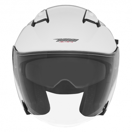 NOX KASK OTWARTY JET Z BLENDĄ N130 SOLID KOLOR BIAŁY POŁYSK ROZMIAR M