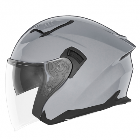 NOX KASK OTWARTY JET Z BLENDĄ N130 SOLID KOLOR SZARY POŁYSK ROZMIAR M