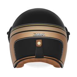 NOX PREMIUM KASK OTWARTY JET HERITAGE LINE KOLOR CZARNY MAT/ZŁOTY ROZMIAR XL