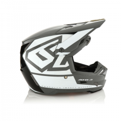 6D HELMETS KASK CROSS/ENDURO MODEL ATR-3 HEX GLOSS WHITE KOLOR CZARNY/SZARY/BIAŁY ROZMIAR S ( 56 - 57 CM )