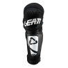 LEATT (2021/2022) NAKOLANNIKI OCHRANIACZE KOLAN 3DF HYBRID EXT JUNIOR KNEE&SHIN GUARD WHITE/BLACK KOLOR CZARNY/BIAŁY ROZMIAR