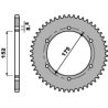 PBR ZĘBATKA TYLNA 844 57 F YAMAHA DT 125R (93-06) (JTR839.57) (ŁAŃC. 428)