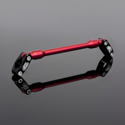 RENTHAL POPRZECZKA KIEROWNICY 7/8 CALA (22MM) ROAD BAR CROSS BRACE SET RED KOLR CZERWONY