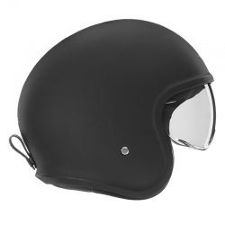 NOX PREMIUM KASK OTWARTY JET NEXT SOLID KOLOR CZARNY MAT ROZMIAR M (CIEMNA BLENDA)