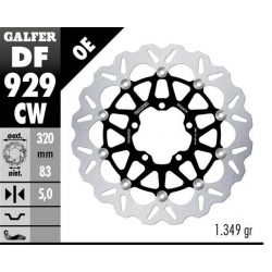 GALFER TARCZA HAMULCOWA PRZÓD TRIUMPH TIGER 850 '24 TIGER 900 '20-'24 TIGER 1200 '20-'24 SPEED TRIPLE 1050/1200 '18-'24 ROCKET 3