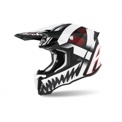 AIROH PROMOCJA KASK CROSS / ENDURO / ATV / QUAD TWIST 2.0 MASK MATT KOLOR BIAŁY/CZARNY/CZERWONY MAT ROZMIAR L