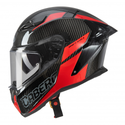 CABERG KASK INTEGRALNY Z BLENDĄ MODEL DRIFT EVO II CARBON NOVA RED (PINLOCK) KOLOR CZARNY/SZARY/CZERWONY ROZMIAR S