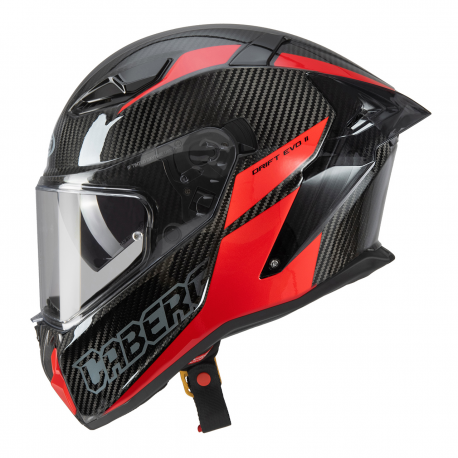 CABERG KASK INTEGRALNY Z BLENDĄ MODEL DRIFT EVO II CARBON NOVA RED (PINLOCK) KOLOR CZARNY/SZARY/CZERWONY ROZMIAR M