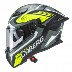 CABERG KASK INTEGRALNY Z BLENDĄ MODEL DRIFT EVO II JARAMA CZARNY/SZARY/ŻÓŁTY FLUO MAT ROZMIAR M