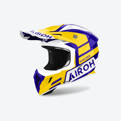 AIROH NOWOŚĆ KASK CROSS / ENDURO / ATV / QUAD AVIATOR ACE 2 SAKE YELLOW GLOSS KOLOR ŻÓŁTY/FIOLETOWY ROZMIAR M