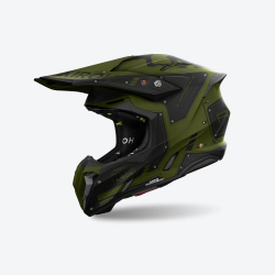 AIROH NOWOŚĆ KASK CROSS / ENDURO / ATV / QUAD TWIST 3 MILITARY MATT KOLOR ZIELONY/CZARNY MAT ROZMIAR M