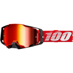 100 PROCENT GOGLE MODEL ARMEGA RED - MIRROR RED LENS - KOLOR CZERWONY/CZARNY/BIAŁY SZYBA CZERWONE LUSTRO