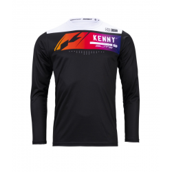 KENNY RACING KOSZULKA ROWEROWA MODEL ELITE BLACK KOLOR CZARNY/BIAŁY/NIEBIESKI ROZMIAR M