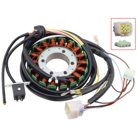 BRONCO 2024/10 UZWOJENIE ALTERNATORA STATOR POLARIS HAWKEYE 400 HO '12-'14, SPORTSMAN 450 '06-'07, SCRAMLER / SCRAMBLER 500 '04-