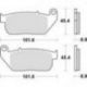 TRW LUCAS KLOCKI HAMULCOWE KH381 SINTER STREET HARLEY-DAVIDSON XL 883 03-15, XL 1200 04-13, PRZÓD