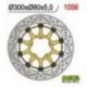 NG TARCZA HAMULCOWA PRZÓD KAWASAKI ER6 F/N, ZX 10R 04-15, ZX6R 05-16, KLE 650 VERSYS 07-15, Z 750 (300X80X5MM) (5X10,MM) PŁYWAJĄ