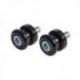 OXFORD ROLKI (SLIDERY) WKRĘCANE DO WAHACZA M8 (BOBBINS 1.25) KOLOR CZARNY DEDYKOWANE DO HONDA CBR 600/900/1000, VTR , SUZUKI GSX