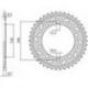 SUNSTAR ZĘBATKA TYLNA 4409 40 SUZUKI SV 1000 '03-'07, GSXR 1000 '01-'06 (-1) (JTR1800.40) (ŁAŃC. 530) (440940JT)