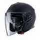 CABERG (2021/2022) KASK OTWARTY JET OTWARTY FLYON MATT BLACK KOLOR CZARNY MAT ROZMIAR S (PINLOCK W ZESTAWIE)