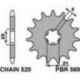 PBR ZĘBATKA PRZEDNIA 569 14 KAWASAKI KX 250 '87-'98, YAMAHA YZ 250 '77-'98 (JTF569.14) (ŁAŃC. 520) (56914JT)