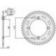 SUNSTAR ZĘBATKA TYLNA 4552 46 KTM SX 65 '12-'15 (JTR894.46) (ŁAŃC. 420) (455246JT)