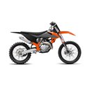 UFO, sada plastů, KTM SX/SXF '19-21 barva šedá/černá/oranžová (v sadě kryty přední vidlice a polepy)