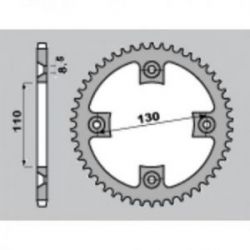 GROSSKOPF PROMOCJA ZĘBATKA TYLNA ALUMINIOWA KOLOR CZARNY 4306 58 HONDA CR 85 '03-'07, CRF 150 '07-'22 (+6) (JTR215.58)