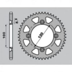 JR ZĘBATKA TYLNA ALUMINIOWA (ANODOWANA) 798 53 NIEBIESKA