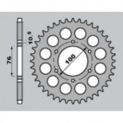 JR ZĘBATKA TYLNA 816 50 SUZUKI GSX 1100F '88-'96, GSX-R 1100 '89-'00, SUZUKI GS 550 '79-'88, GSX 750 '83-'03, FR 900RR '94-'00