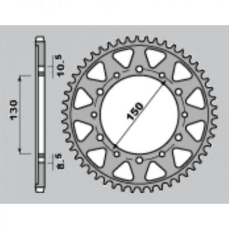 JR ZĘBATKA TYLNA 860 39 YAMAHA FJ 1200 '91-'96 (JTR859.39)