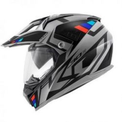 KAPPA 2022/01 KASK KV30 EVO GRAYER DUAL OFF ROAD Z SZYBĄ I BLENDĄ KOLOR SZARY MAT/CZARNY ROZM. XXL/63