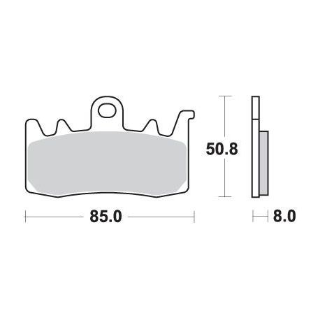 SBS KLOCKI HAMULCOWE KH630 RACING DUAL SINTER KOLOR ZŁOTY TARCZA LEWA PRZÓD PASUJE DO: APRILIA, BMW, DUCATI (STOSOWAĆ Z 841DS-2)