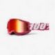 100 PROCENT (2022) GOGLE MODEL STRATA 2 FLETCHER - MIRROR RED LENS KOLOR FUKSJA SZYBKA CZERWONE LUSTRO