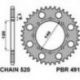 PBR 2022/03 ZĘBATKA TYLNA 491 39 C45 KAWASAKI KLE 500 '97-'07, KLR 650 '87-'17, W 800 '18-'20 (JTR487.39) (ŁAŃC.520)