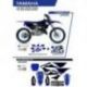 UFO 2022/06 KOMPLET PLASTIKÓW PLUS KOMPLET NAKLEJEK (OKLEIN) YAMAHA YZ 125 '22 APODIS KOLOR OEM (BIAŁY/NIEBIESKI)