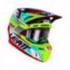 LEATT (NOWOŚĆ 2023) KASK MOTO 8.5 V23 (+ GOGLE VELOCITY 5.5 GRATIS) HELMET KIT NEON KOLOR ZIELONY FLUO/FIOLETOWY/NIEBIESKI ROZMI