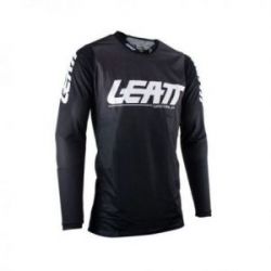 LEATT (NOWOŚĆ 2023) KOSZULKA MOTO 4.5 X-FLOW JERSEY BLACK KOLOR CZARNY ROZMIAR S