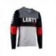 LEATT (NEW 2023) KOSZULKA ROWEROWA MTB GRAVITY 4.0 JERSEY TITANIUM KOLOR SZARY/CZARNY/CZERWONY ROZMIAR L