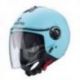 CABERG KASK OTWARTY JET Z BLENDĄ MODEL RIVIERA V4X KOLOR JASNY NIEBIESKI MAT ROZMIAR XS