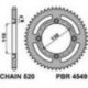 PBR ZĘBATKA TYLNA 4549 46 KTM 250 FREERIDE (14-'20) 350 '12-'17