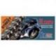 CZ ŁAŃCUCH NAPĘDOWY 530 SDZZ (108 OGNIW) ACTIVE RING (X-RING) ZŁOTY DO 1400 CCM (48,6 KN) + ZAKUWKA DRĄŻONA