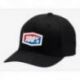 100 PROCENT X-FIT FLEXFIT HAT BLACK - CZAPKA Z DASZKIEM MODEL OFFICIAL X-FIT BLACK KOLOR CZARNY ROZMIAR L/XL