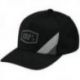 100 PROCENT SNAPBACK HAT BLACK/GREY - CZAPKA Z DASZKIEM MODEL CORNERSTONE X-FIT KOLOR CZARNY/SZARY