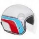 NOX PREMIUM KASK OTWARTY JET HERITAGE LINE KOLOR BIAŁY/NIEBIESKI/CZERWONY ROZMIAR XL