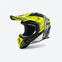 AIROH (2024) KASK CROSS / ENDURO / ATV / QUAD AVIATOR ACE 2 ENGINE KOLOR CZARNY/SZARY/ŻÓŁTY FLUO ROZMIAR M