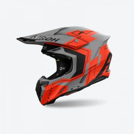 AIROH (2024) KASK CROSS / ENDURO / ATV / QUAD TWIST 3 DIZZY KOLOR BIAŁY/NIEBIESKI/ŻÓŁTY FLUO ROZMIAR M